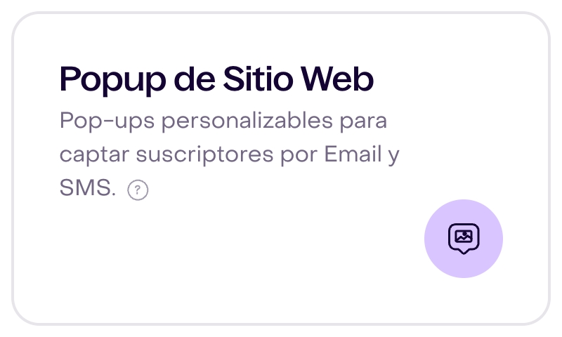 Popup de Sitio Web