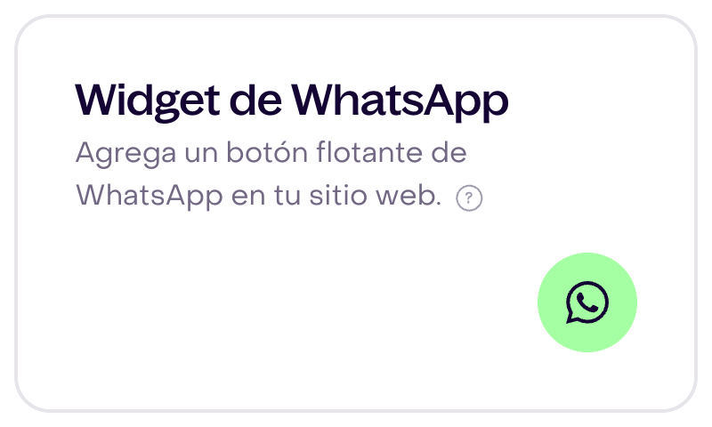 Widget de WhatsApp