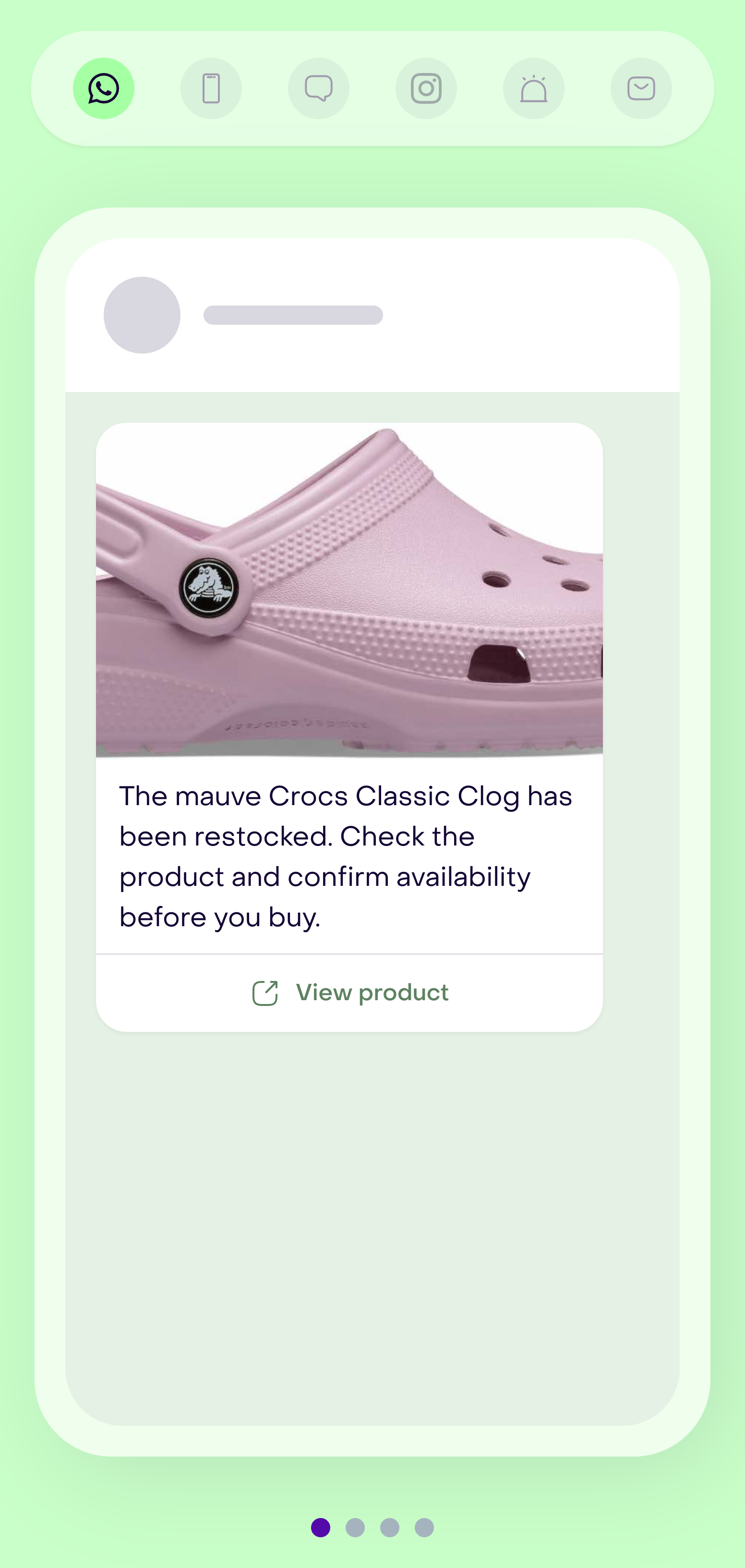 Native WhatsApp preview in Playground